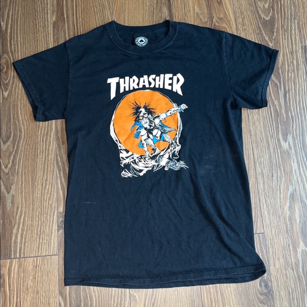 Navy blue Thrasher tee shirt